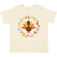 thumbnail image 3 of Inktastic Thanksgiving Turkey Fall Holiday Wreath Boys or Girls Toddler T-Shirt, 3 of 5