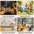 thumbnail image 5 of EcoNest Home Heater 1500W Space Heater Portable Ceramic Fan Heater Energy Efficient 3 Modes LED Display 12H Timer Overheat & Tip Over 15°C 35°C For Home, 5 of 6