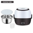 thumbnail image 2 of New Mini Rice Cooker Electric Lunch Box Portable Food Warmer 1/2/3 Layers Stainless Steel Container for Home Office School, 2 of 2