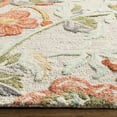 thumbnail image 3 of SAFAVIEH Blossom Caiden Floral Wool Area Rug, Grey/Red, 6' x 6' Square, 3 of 8
