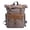 Coffee, variant on Leather Canvas Roll Top Backpack, Large Laptop Travel Backpack, Anniversary,Back to School, Birthday Gift, Travel Gift