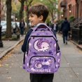 thumbnail image 4 of Aplkyhs Purple Axolotl Backpack for Teens 12-18 Stylish 17 Inch School Bag Durable Lightweight Water Resistant Backpack for High School, 4 of 7