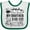 White and Green, variant on Inktastic Dear Santa, My Brother Did It Funny Christmas Boys or Girls Baby Bib