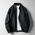 thumbnail image 2 of Trendy Casual Slim Fashion Zipper Men Coats Jacket Tops Autumn Winter Clothes, 2 of 3