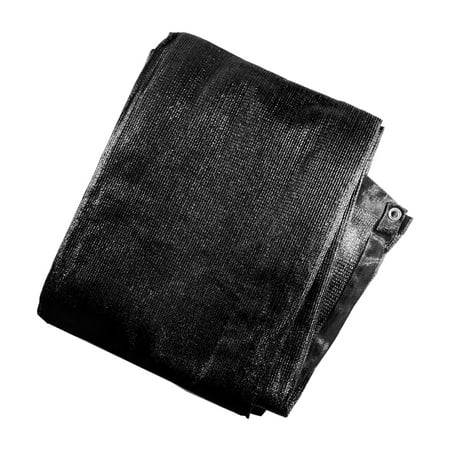 ALEKO Privacy Mesh Fabric Screen Fence with Grommets - 6 x 50 Feet - Black