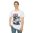 thumbnail image 5 of Gnomes 4th Of July Family Gnome Lover Graphic American Flag Unisex T-Shirt, 5 of 7
