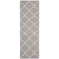 thumbnail image 5 of SAFAVIEH Dhurries Solomon Geometric Area Rug, Grey/Ivory, 2'6" x 4', 5 of 10