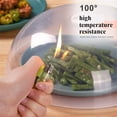 thumbnail image 4 of BPA-Free Microwave Splatter Cover with Handle, Tall Kitchen Dish Guard with Steam Vent, Reusable Food Safe Lid for Plate Bowl, Dishwasher Safe, White, By VINOIC, 4 of 6