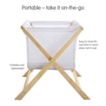 thumbnail image 4 of BreathableBaby Breathable Mesh Portable Bassinet - White/Beech, 4 of 6