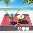 thumbnail image 1 of CRCMUHE Set de Table Diveblues S09 Couverture de Plage Imperméable Extra Large 8 Personnes Taille Familiale Confortable Parachute Nylon Confortable&Chic Compact& Léger Renforcé Coupe-Vent 4 Piquets&1 Trave, 1 of 9
