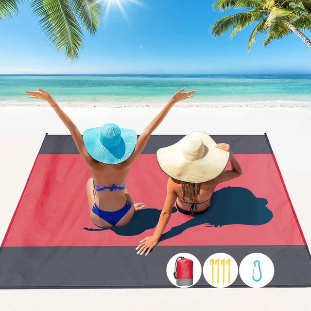 CRCMUHE Set de Table Diveblues S09 Couverture de Plage Imperméable Extra Large 8 Personnes Taille Familiale Confortable Parachute Nylon Confortable&Chic Compact& Léger Renforcé Coupe-Vent 4 Piquets&1 Trave