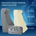 Vekkia Large Lightweight Bed Reading Pillow, Back Support Pillow for
