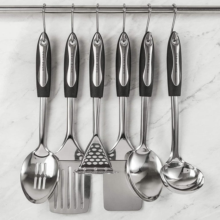 Stainless Steel Kitchen Utensils - 25 Cooking Utensils Set - Nonstick  Cookware