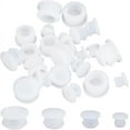 thumbnail image 6 of 24PCS 4 Sizes Silicone Stoppers for Salt and Pepper Shakers 9/32 33/64 21/32 13/32 Inch Salt Plug Stopper Replacement Bottle Caps Reusable White Round End Cap Corks for Bottles Pots, 6 of 8