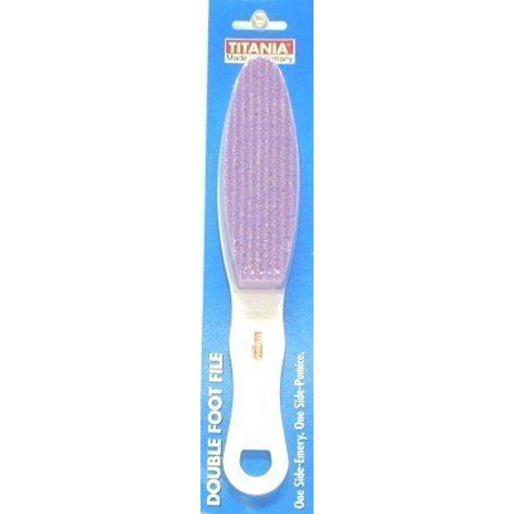 Titania Foot File Double Sided (Blister) (3Pack) with Free Nail File