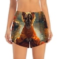 thumbnail image 2 of Goofa Maple Leaf Meditating Chihuahua Printed Women 2 in 1 Running Shorts,Quick Dry Athletic Workout Shorts,High Waisted Athletic Shorts with Liner Pockets-X-Large, 2 of 9