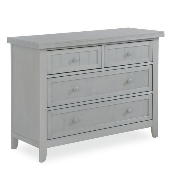Dream On Me Maple Double Dresser I Kids Bedroom Dresser I Four Drawers Dresser I  Farmhouse Modern, Model #598-WWHITE, 598-WGREY, 598-W, 598-OAKGY, 598BR-PG