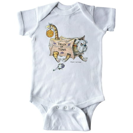

Inktastic Trick or Tuna Cat in Dog Costume Gift Baby Boy or Baby Girl Bodysuit