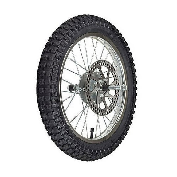 AlveyTech Front Wheel Assembly with Tire/Tube, Rotor, Bearing, Part for Razor MX500/MX650 Dirt Bikes