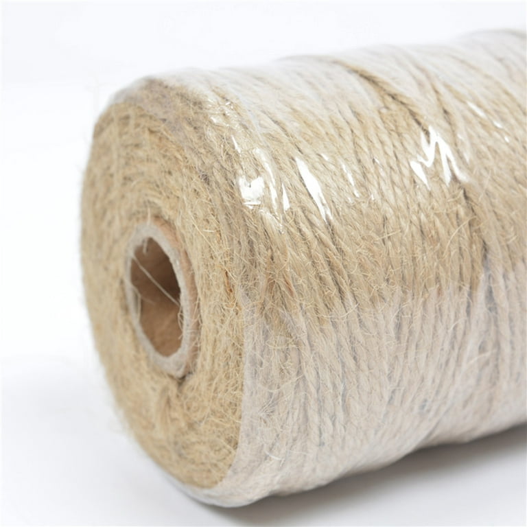 Natural Jute Twine Arts and Crafts Jute Rope Heavy Duty Packing String for  Gifts, DIY Crafts, Bundling, Decoration, Gardening and Recycling
