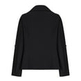 thumbnail image 5 of Lenpel Blazers for Women Long Sleeve Open Front Lapel Work Office Suit Jacket Business Casual Dress Coat, 5 of 7