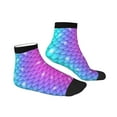 thumbnail image 6 of Salouo Rainbow Scales2 Pattern Unisex Middle Tube Socks,Middle-Finger Knee High Socks Over The Calf Tube Stocking Crew Stockings for Women and Men Tube Socks, 6 of 8
