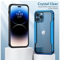 thumbnail image 6 of Allytechgroup Clear Case for iPhone 16, Slim Lightweight Hard PC Anti Yellowing Support Wireless Charging Shockproof Magnetic Back Cover for iPhone 16 Women Men, Blue, 6 of 8