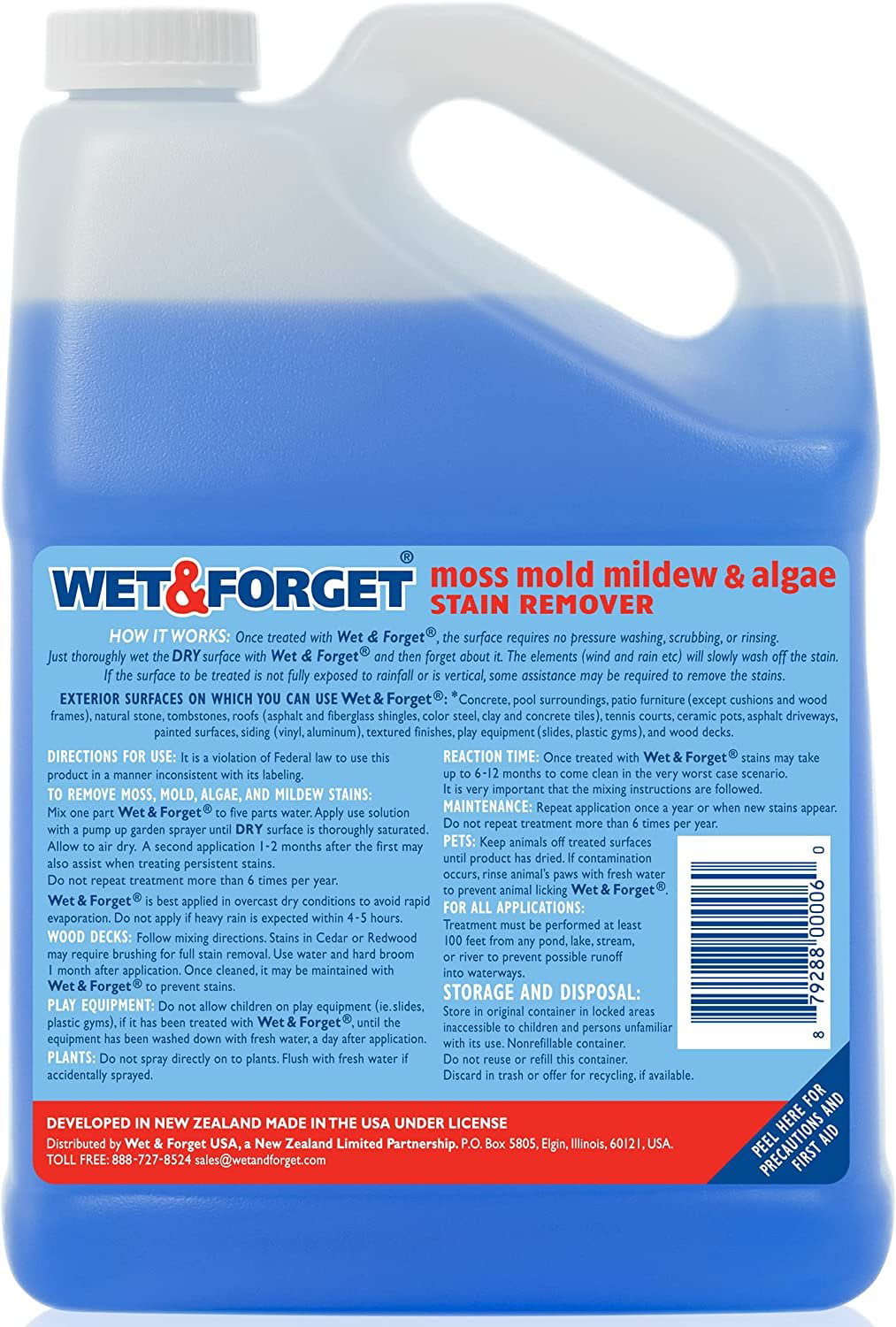 Wet & Forget 128 Oz. Mold & Mildew Cleaner - Dazey's Supply
