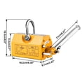 thumbnail image 5 of 880Lbs/400kg Lifting Magnet, Permanent Magnetic Lifter with Release, Magnet Lifting Hoist with Handle, Heavy Duty Magnet for Lifting Steel Sheet, Block, Board, 5 of 9
