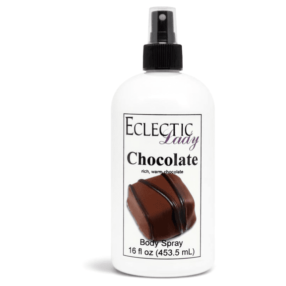 Chocolate Body Spray, Eclectic Lady, Hydrating Mist, Unisex, 16 oz