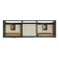 thumbnail image 5 of Ariel Monroe 67 Inch Double Oval Sink Bathroom Vanity With Italian Carrara Marble Countertop 1.5 inch Edge In Midnight Blue, 5 of 7
