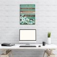 thumbnail image 3 of Inspirational Canvas Wall Art Flowers Wall Pictures I Can Only Imagine Motivational Quotes for Living Room Decor Vintage Canvas Prints Teal Artwork Home Office Bedroom Decor Ready to Hang 12"x 16", 3 of 5