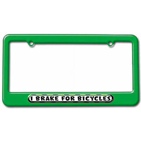 I Brake For Bicycles License Plate Tag Frame  Multiple Colors price history on PriceWatchPro