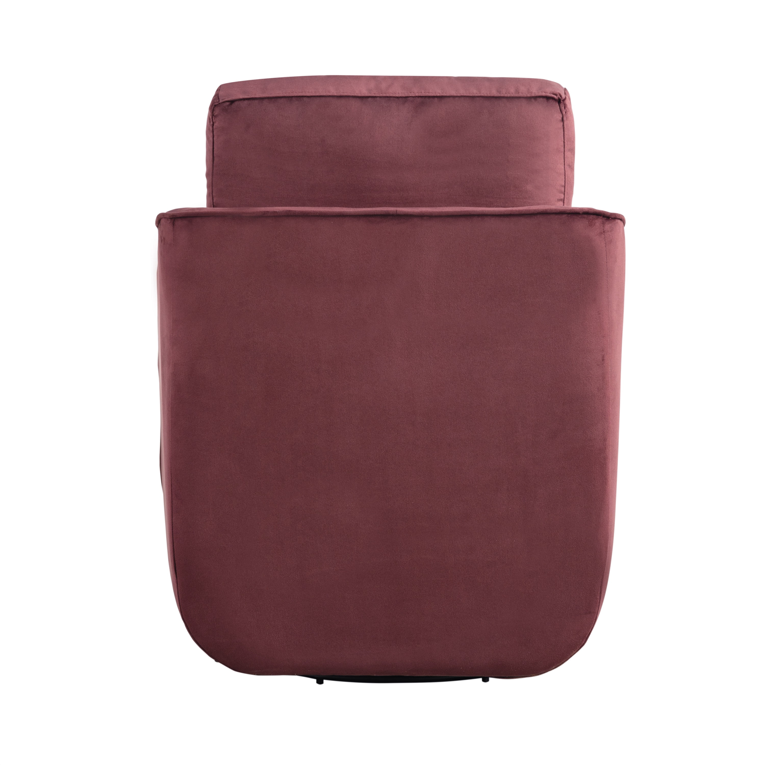 Studio Living Lychford Boho Swivel Accent Chair, Plum Velvet Fabric