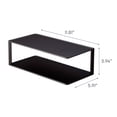 thumbnail image 7 of Yamazaki Home Two-Tier Cabinet Organizer, Black, Steel, Supports 5.5 pounds, No Assembly, 7 of 7