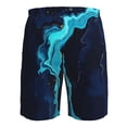 thumbnail image 6 of Naloa Blue Marble And Gold Men's Beach Shorts, Surfing shorts, Swim trunks, Quick Dry Swim Trunks for Surfing Beach Fun - X-Large, 6 of 9