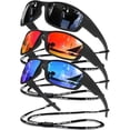 thumbnail image 1 of Gafas de Sol, Lentes Polarizados TAC, Protección UV400, Marco Ligero, Diseño Envolvente, Naricera Antideslizante, Ciclismo, Pesca, Conducción, Running, 1 of 3