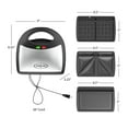 Chef Buddy 3in1 Sandwich Panini and Waffle Press