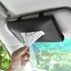 thumbnail image 2 of Xiao Hua Porta pañuelos de piel sintética para visera de coche - Servilletero para asiento trasero de coches y camiones, color negro, 2 of 4