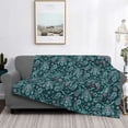 thumbnail image 2 of Disketp Vintage Floral Flannel Blankets - Thick and Warm Blanket for Winter, Soft Fuzzy Plush King Blanket for All Seasons40"x30", 2 of 6