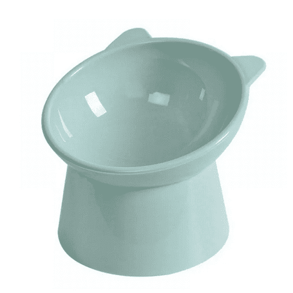Kernelly Raised Cat Bowl for Dry Wet Cat Food, Elevated Pet Bowl Cat Dish, Protect Cat's Spine, Stress Free, Slanted Design for Cat Easy Eating