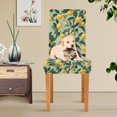 thumbnail image 4 of Yayeee 2 Pack Dining Chair Covers Stretch Parson Chairs Slipcovers Seat Protector, Orange Tree, 4 of 6
