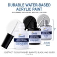 thumbnail image 3 of Sundaze Gloss Appliance Touch-Up Paint Pen Kit - Stove, Refrigerator, Washer, Dryer Touch Up - 3 Glossy Colors White, Black, Silver - Instantly Repair & Restore Scratches, Chips, Stains - Color Match, 3 of 7