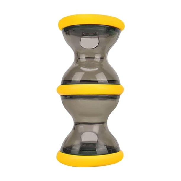 Dispensador de alimentos para perros Puzzle Rolling Rolling Puzzle Alimentador lento para estimulación Amarillo