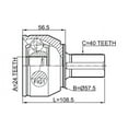 thumbnail image 2 of Febest OUTER CV JOINT 24X57.4X40 # 2110-CA216 OEM 1481213, 2 of 2
