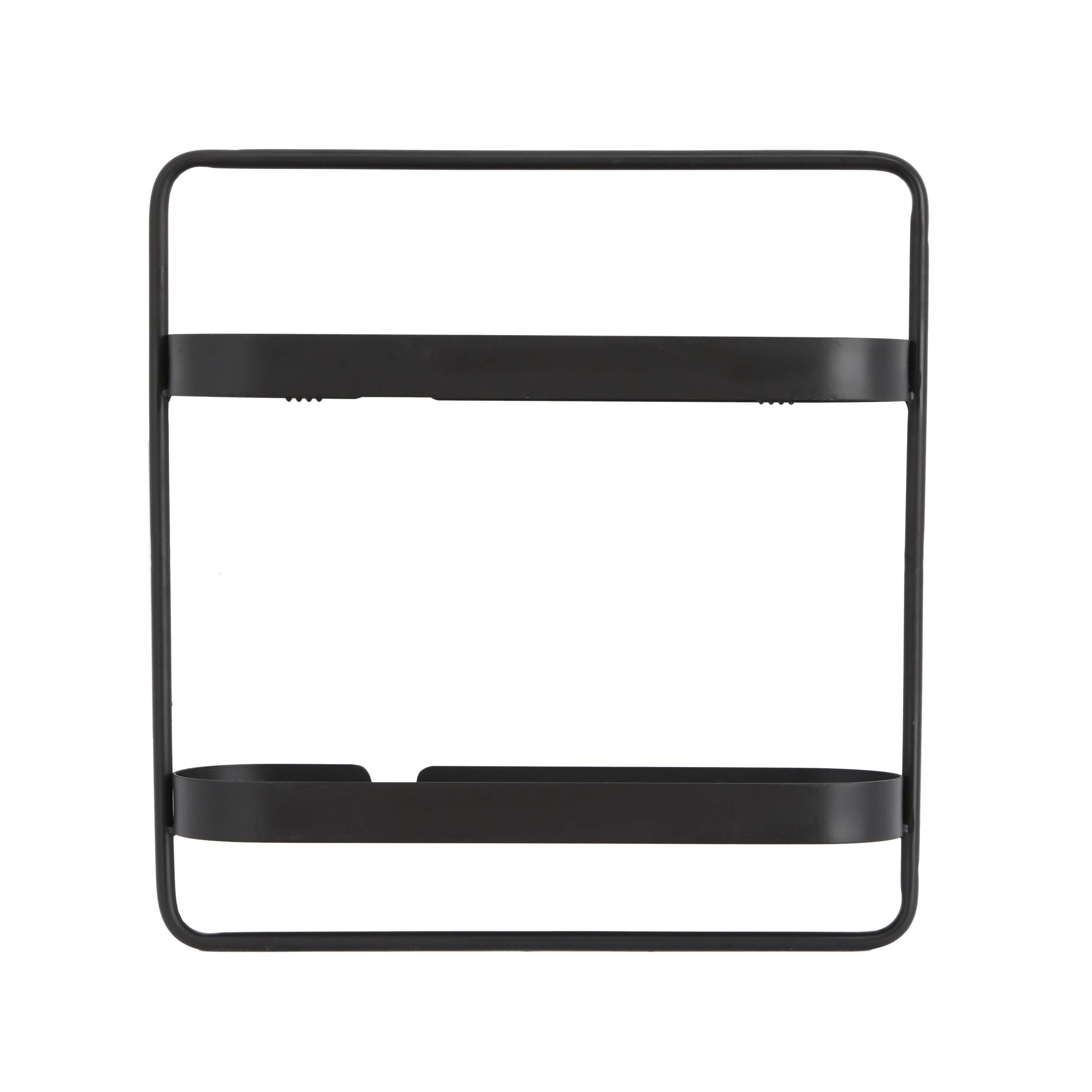 CosmoLiving by Cosmopolitan 20" x 6" 2-Tier Black Wall Shelf
