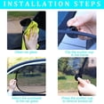 thumbnail image 4 of Car Rear Window Sunshade with Suction Cup, Sun UV Rays Protection for Car Back Window, Sunlight Shield Blocker Mesh Cover for Rear Facing Seats, Car Accessories for Baby, Pets, Children (39"x19"/Rear), 4 of 6