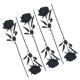 thumbnail image 4 of 6 rosas artificiales de tallo falso, rosas negras, flores realistas., 4 of 4