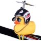 thumbnail image 1 of Adornos para coche, adorable figura de patito amarillo con casco de tiburón, accesorios decorativos para interiores de coches, bicicletas, motos, regalo para niños., 1 of 5