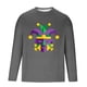 thumbnail image 5 of Amzcrzy Sudadera Para Hombre, Moda Para Hombre, Estampado De Carnaval, Blusa De Manga Larga Y Cuello Redondo, Gris, 2Xl, 5 of 5